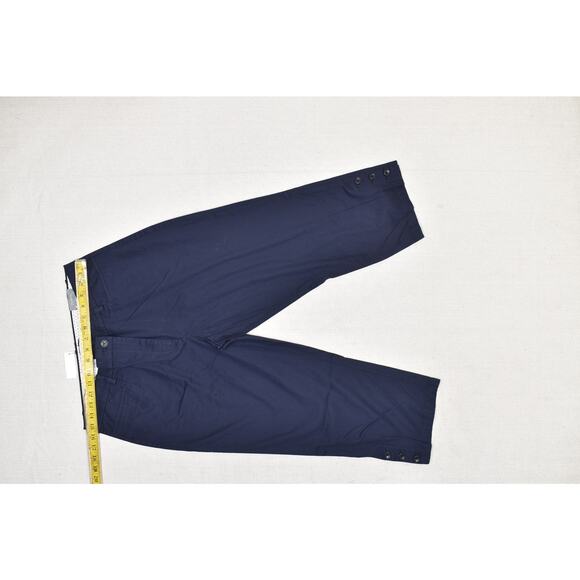 NEW Talbots Womens Navy Blue Perfect Skimmer Cropped Pants Size 12 NWT - Picture 3 of 8